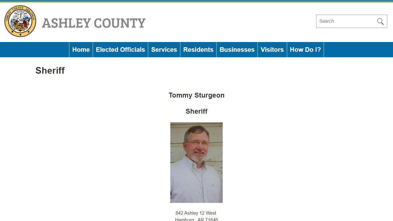 Sheriff - Ashley County