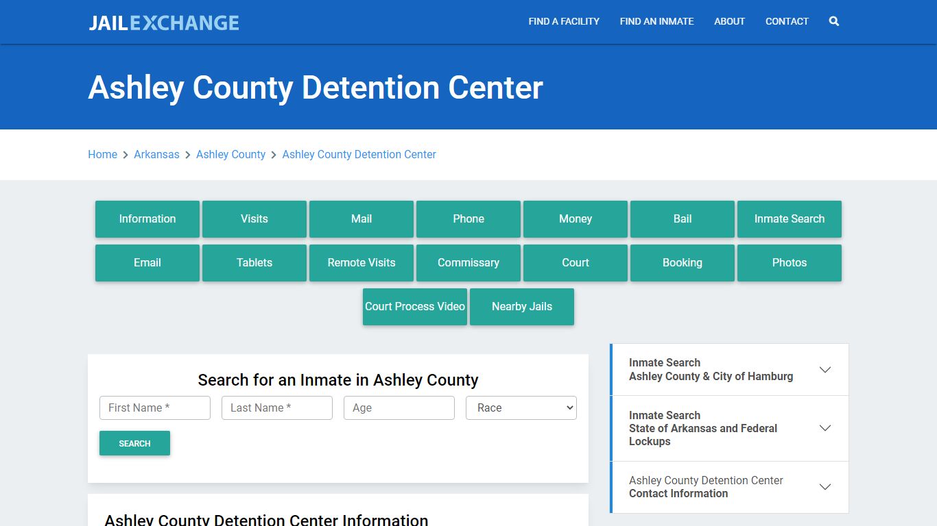 Ashley County Detention Center - Jail Exchange